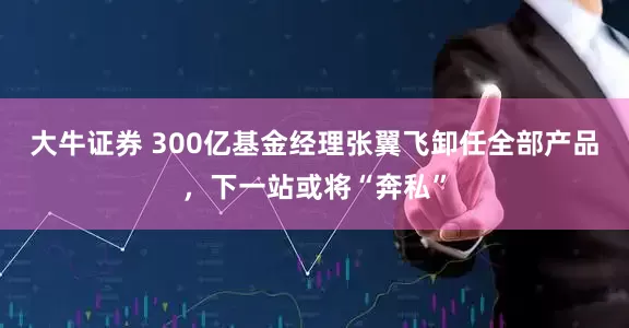 大牛证券 300亿基金经理张翼飞卸任全部产品，下一站或将“奔私”